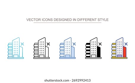 Office icon design with white background stock illustration