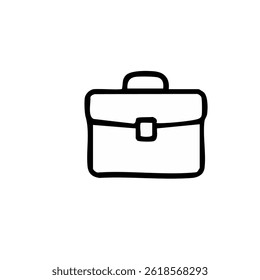 Office icon element illustration ready. for wall decoration or as a background. Crayon outline drawing style. Hand drawn trendy Vector illustration