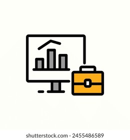 office icon, isolated icon in light background, perfect for website, blog, logo, graphic design, social media, UI, mobile app