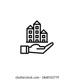 office icon or logo illustration vector line style.