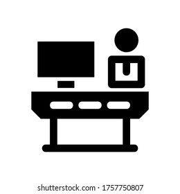 office  icon or logo isolated sign symbol vector illustration - high quality black style vector icons
