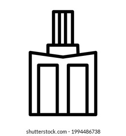 office icon or logo vector illustration of isolated sign symbol, vector illustration with high quality black outline.