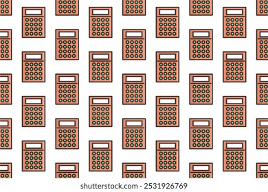 Office icon seamless pattern background. Seamless pattern background with office icon element asset