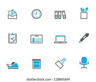 Office icon series in duo tone color style