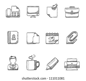 Office Icon Series In Sketch