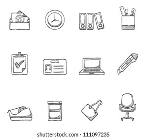 Office Icon  Series In Sketch