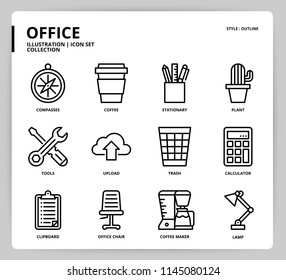 Office icon set