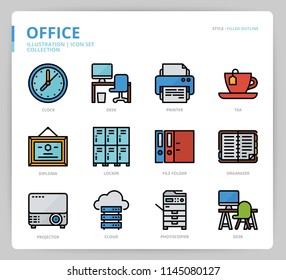 Office icon set