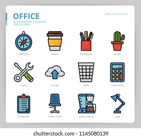 Office icon set