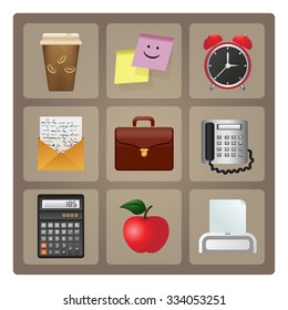 Office icon set