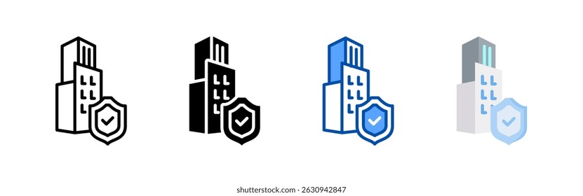 Office icon set bundle. Multi style icon collection perfect for websites, apps, and presentations. Simple vector icon collection