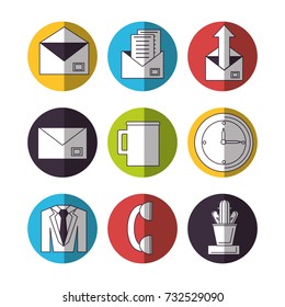 Office icon set design