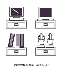 Office icon set design