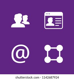 office icon set. design, profile and group vector icon for graphic design and web