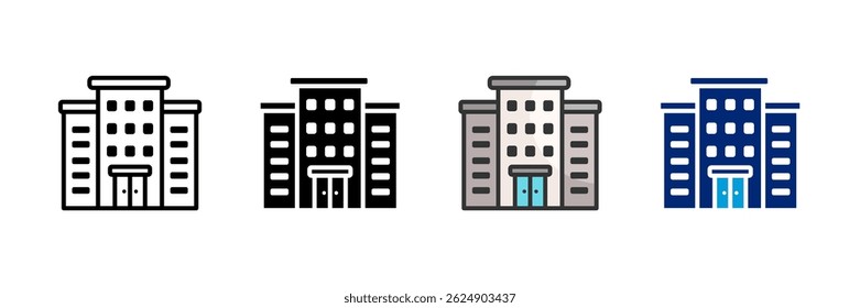Conjunto de Vários Estilos de Ícones do Office