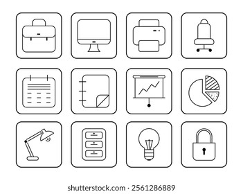 Office Icon Set - Professional and Versatile Office Icons