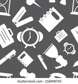 office icon set with puttern