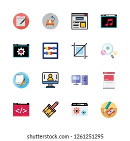 office icon set. vector set about note, notes, pencil and desk icons set.