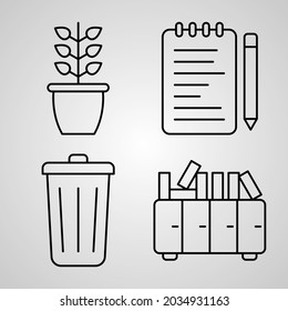 Office Icon Set Vector illustration EPS
