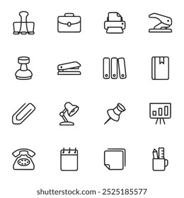 Office icon set vector illustration