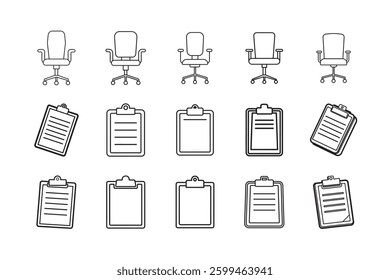 Office icon set vector Illustration