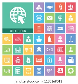 Office icon Set. Very Useful Office icon Set Simple illustration. Icons Useful For Web, Mobile, Software & Apps. Eps-10.