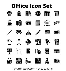 Office icon set for your creative design