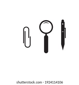 Office icon sets or flat office logo or clipart 