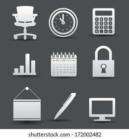  Office icon set,vector