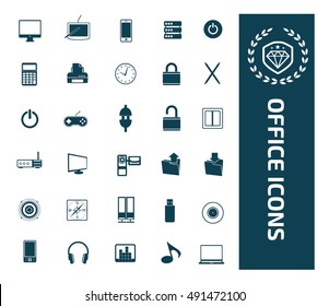 
Office icon set,vector