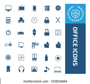 
Office icon set,vector