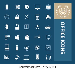 Office icon set,vector