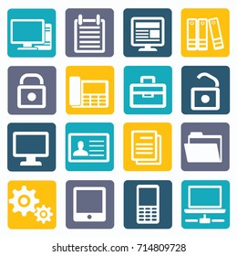 Office icon set,vector