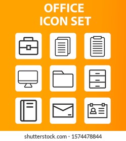 office icon set.vector eps 10