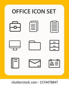 office icon set.vector eps 10