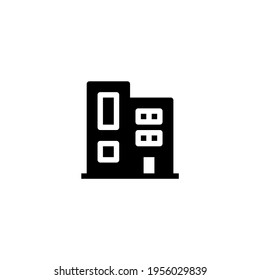 Office icon in solid style. Can be used for UI or UX purposes, presentations, social media, websites and more.