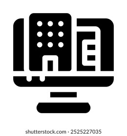 office icon with style glyph