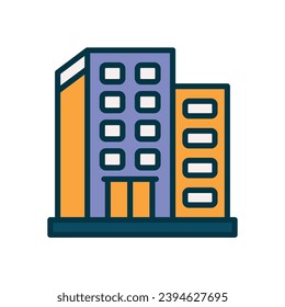 office icon. vector filled color icon for your website, mobile, presentation, and logo design.