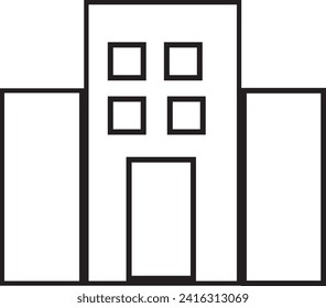Office Icon, Vector Illustration, Business Outline