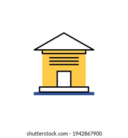 ilustración vectorial de icono de oficina. diseño moderno de iconos. aislado en fondo blanco
