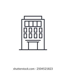 Office icon vector illustration. Office symbol isolated on white background
