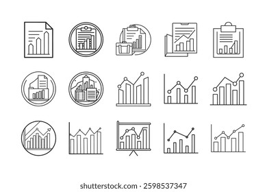 Office icon vector Illustrator set