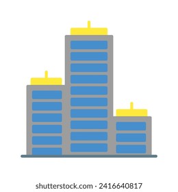 Icono de Office vectorial o ilustración de logotipo estilo de color plano 