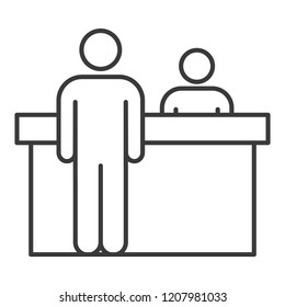 an office icon, vector sign, design graphic, glyph style