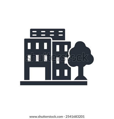 office icon. vector.Editable stroke.linear style sign for use web design,logo.Symbol illustration.