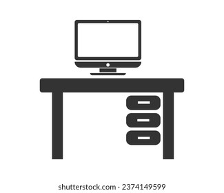 office icon. Workplace set background vector ilustration.