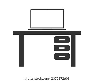 office icon. Workplace set background vector ilustration.
