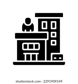 Bürosymbol für Ihre Website, Ihr Handy, Ihre Präsentation und Ihr Logo-Design.