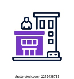 icono de oficina para tu sitio web, móvil, presentación y diseño de logotipo.