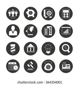 office icons, business management icons